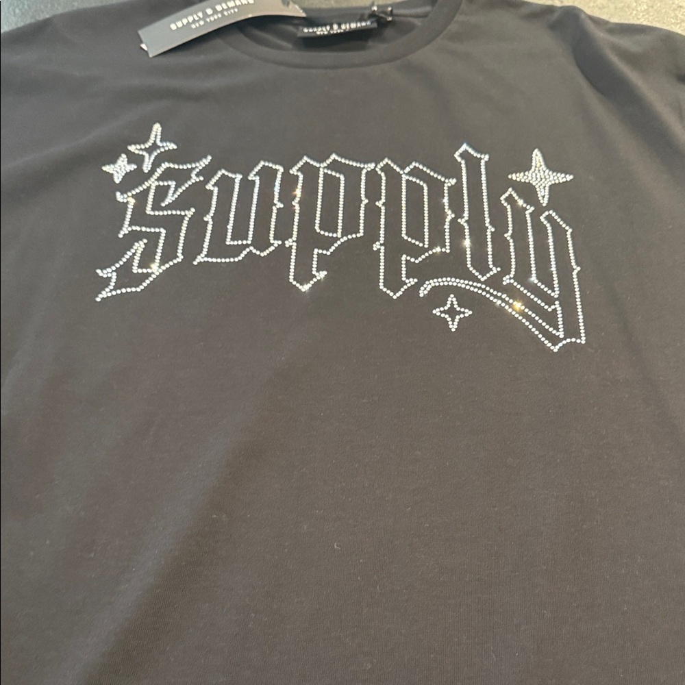 Supply & Demand Black Graphic Tee for Men Size XXL